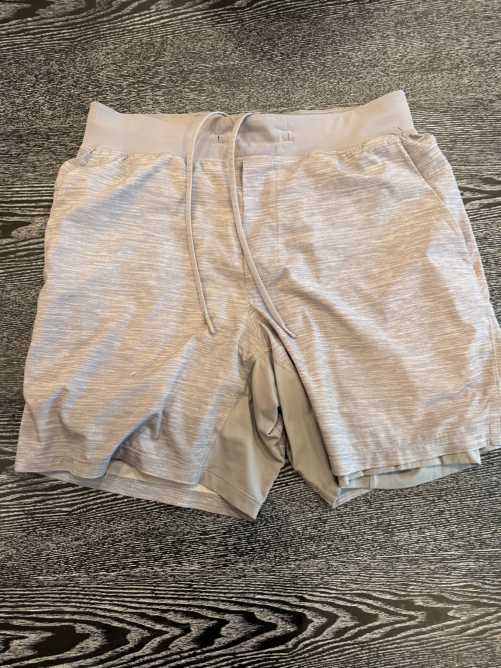 lululemon athletica Men's Light Gray Athletic Shorts